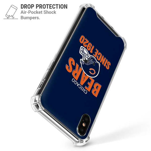 NFL Chicago Bears Helmet iPhone XS Max Clear Case