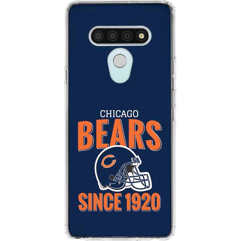 NFL Chicago Bears Helmet LG Stylo 6 Clear Case