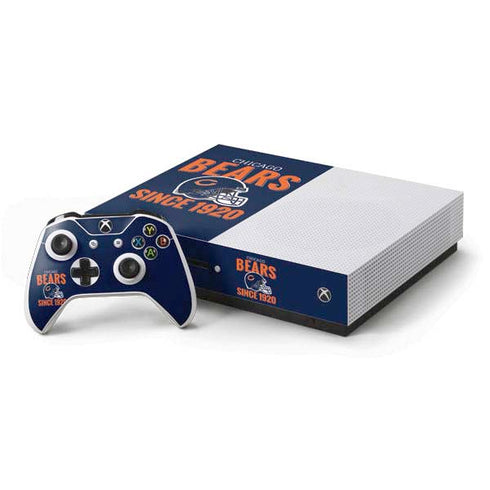 NFL Chicago Bears Helmet Xbox One S Console and Controller Bundle Skin