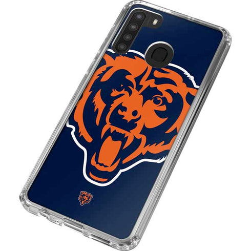 NFL Chicago Bears Large Logo Galaxy A21 Clear Case