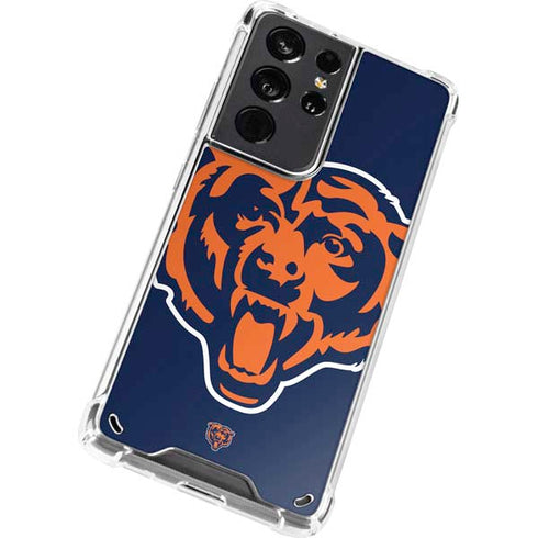 NFL Chicago Bears Large Logo Galaxy S21 Ultra 5G Clear Case