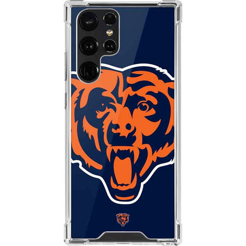 NFL Chicago Bears Large Logo Galaxy S22 Ultra Clear Case