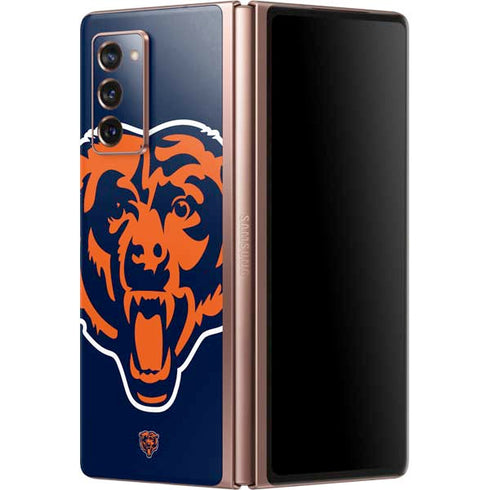 NFL Chicago Bears Large Logo Galaxy Z Fold2 5G Skin