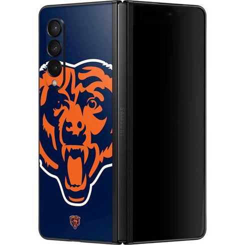 NFL Chicago Bears Large Logo Galaxy Z Fold3 5G Skin