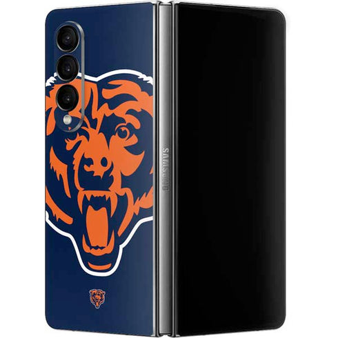 NFL Chicago Bears Large Logo Galaxy Z Fold4 5G Skin