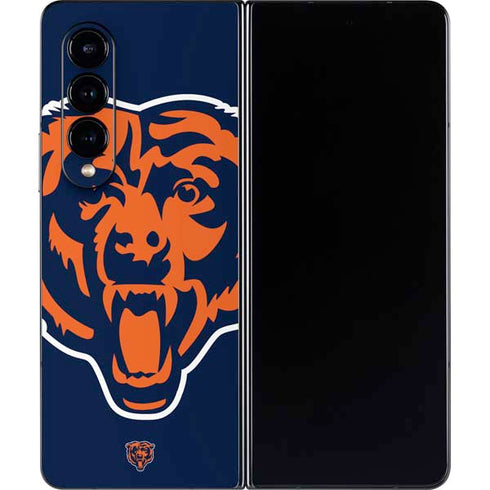 NFL Chicago Bears Large Logo Galaxy Z Fold4 5G Skin