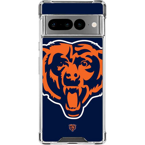 NFL Chicago Bears Large Logo Google Pixel 7 Pro Clear Case