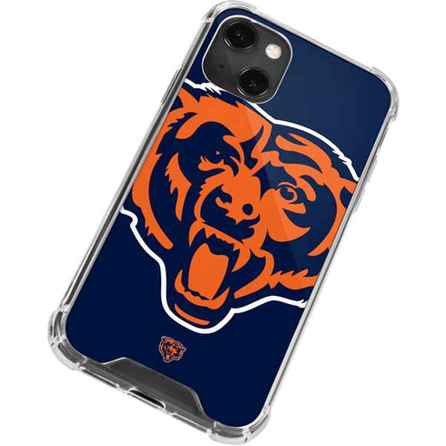 NFL Chicago Bears Large Logo iPhone 15 Plus Clear Case