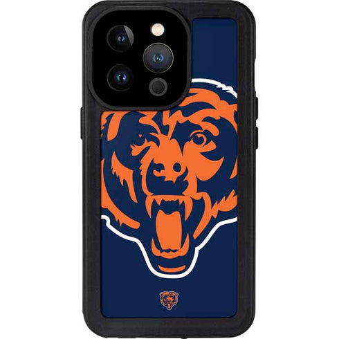 NFL Chicago Bears Large Logo iPhone 14 Pro Waterproof Case