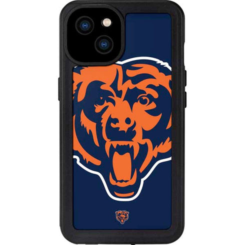 NFL Chicago Bears Large Logo iPhone 15 Plus Waterproof Case