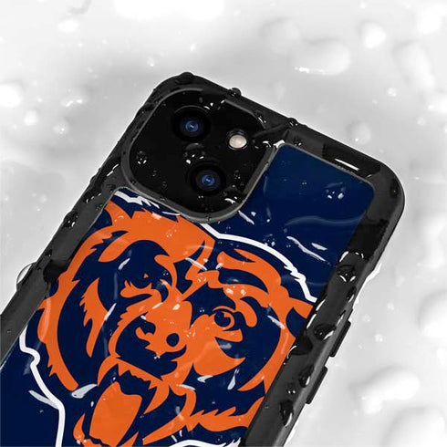 NFL Chicago Bears Large Logo iPhone 15 Plus Waterproof Case