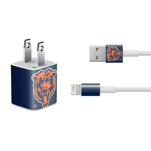 NFL Chicago Bears Large Logo iPhone Charger (5W USB) Skin