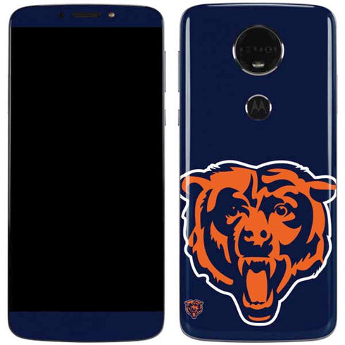 NFL Chicago Bears Large Logo Moto E5 Plus Skin