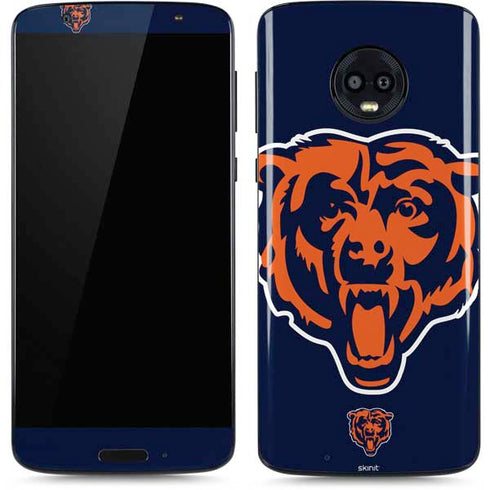 NFL Chicago Bears Large Logo Moto G6 Skin