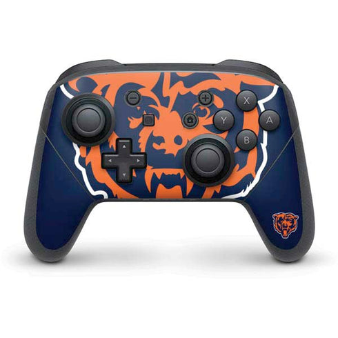 NFL Chicago Bears Large Logo Nintendo Switch Pro Controller Skin