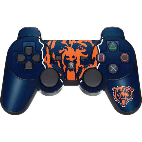 NFL Chicago Bears Large Logo PS3 Dual Shock wireless controller Skin