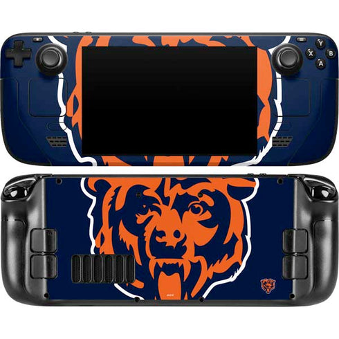 NFL Chicago Bears Large Logo Steam Deck Handheld Gaming Computer Skin