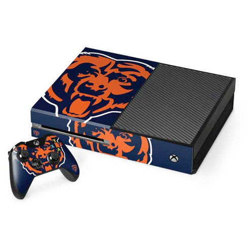 NFL Chicago Bears Large Logo Xbox One Console and Controller Bundle Skin