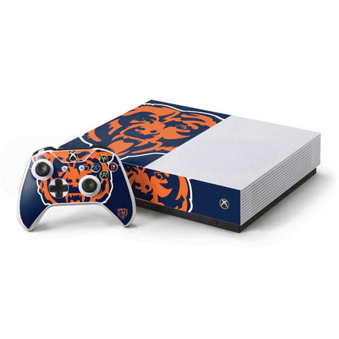 NFL Chicago Bears Large Logo Xbox One S All-Digital Edition Bundle Skin