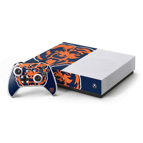 NFL Chicago Bears Large Logo Xbox One S Console and Controller Bundle Skin