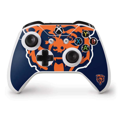 NFL Chicago Bears Large Logo Xbox One S Controller Skin