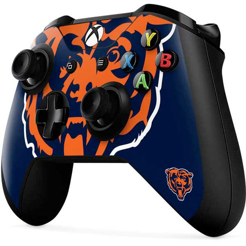 NFL Chicago Bears Large Logo Xbox One X Controller Skin