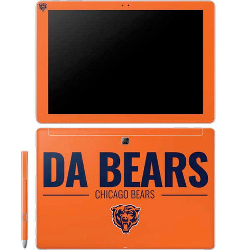 NFL Chicago Bears Team Motto Galaxy Book 12in Skin