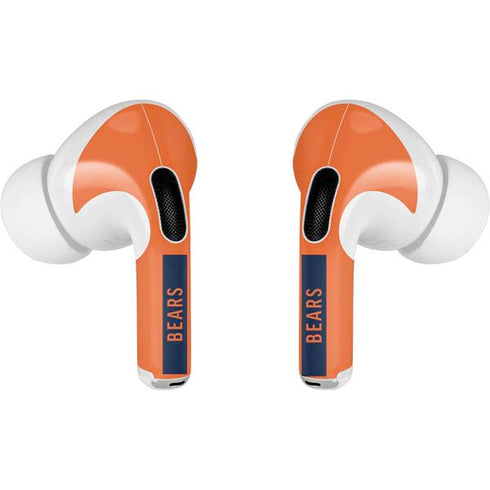 NFL Chicago Bears Orange Performance Series AirPods Pro 2nd Gen Skin