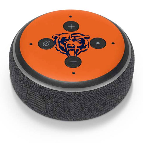 NFL Chicago Bears Orange Performance Series Amazon Echo Dot Skin