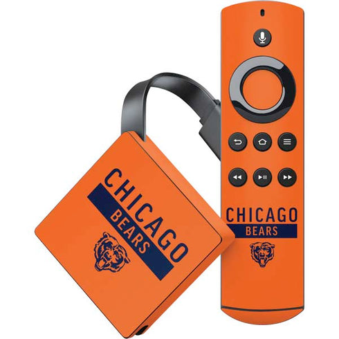 NFL Chicago Bears Orange Performance Series Amazon Fire TV Skin