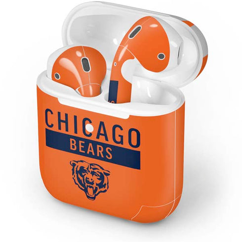 NFL Chicago Bears Orange Performance Series Apple AirPods 2 Skin