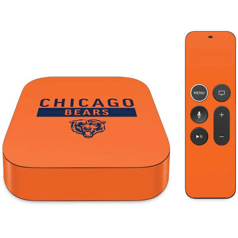 NFL Chicago Bears Orange Performance Series Apple TV Skin
