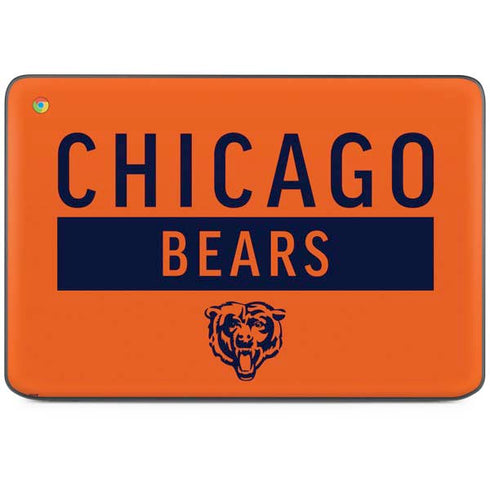 NFL Chicago Bears Orange Performance Series HP Chromebook Skin