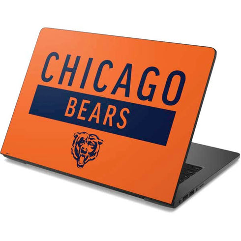 NFL Chicago Bears Orange Performance Series Dell Chromebook Skin
