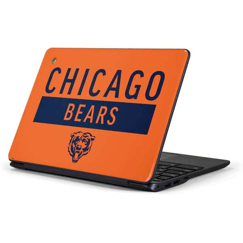 NFL Chicago Bears Orange Performance Series Samsung Chromebook Skin