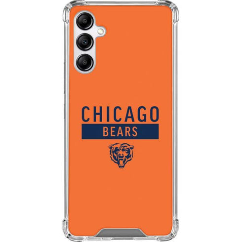 NFL Chicago Bears Orange Performance Series Galaxy A14 5G Clear Case