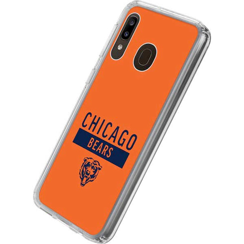 NFL Chicago Bears Orange Performance Series Galaxy A20 Clear Case
