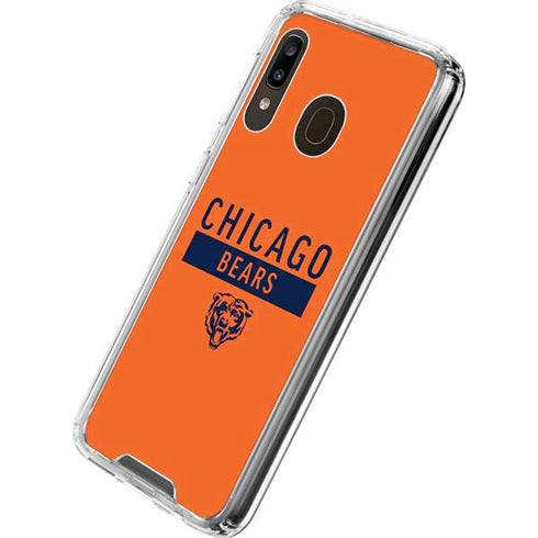 NFL Chicago Bears Orange Performance Series Galaxy A30 Clear Case