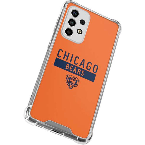 NFL Chicago Bears Orange Performance Series Galaxy A53 5G Clear Case