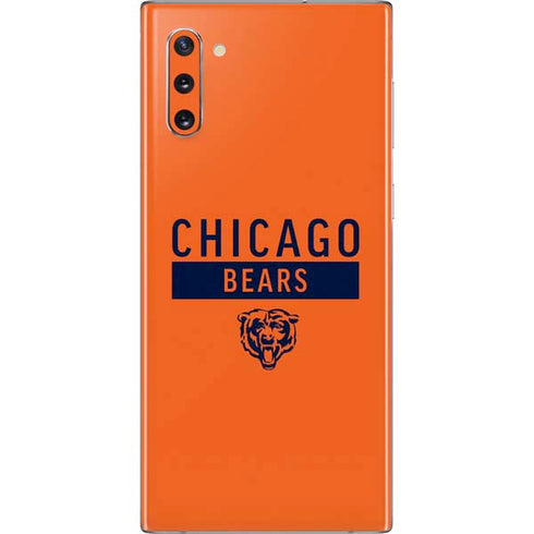 NFL Chicago Bears Orange Performance Series Galaxy Note 10 Skin