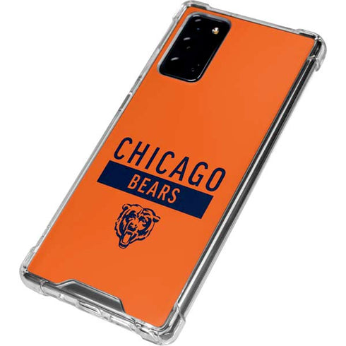 NFL Chicago Bears Orange Performance Series Galaxy Note20 5G Clear Case