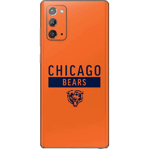 NFL Chicago Bears Orange Performance Series Galaxy Note20 5G Skin