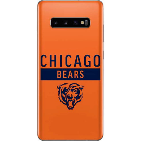 NFL Chicago Bears Orange Performance Series Galaxy S10 Plus Skin
