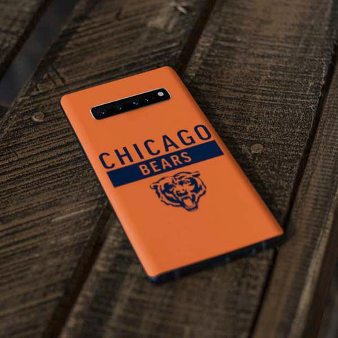 NFL Chicago Bears Orange Performance Series Galaxy S10 Plus Skin