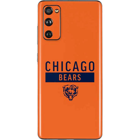 NFL Chicago Bears Orange Performance Series Galaxy S20 Fan Edition Skin