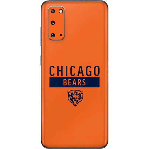 NFL Chicago Bears Orange Performance Series Galaxy S20 Skin
