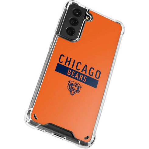 NFL Chicago Bears Orange Performance Series Galaxy S21 Plus 5G Clear Case