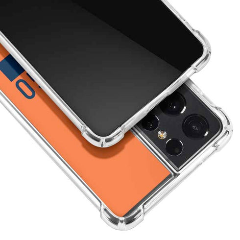 NFL Chicago Bears Orange Performance Series Galaxy S21 Ultra 5G Clear Case