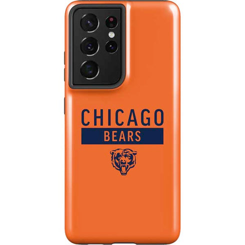 NFL Chicago Bears Orange Performance Series Galaxy S21 Ultra 5G Pro Case