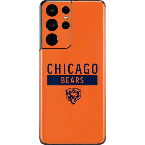 NFL Chicago Bears Orange Performance Series Galaxy S21 Ultra 5G Skin